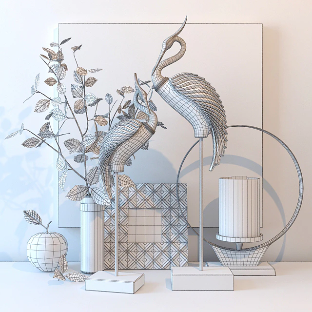 Decorative set with birds — Descargar
