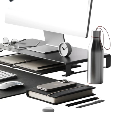 Decor for the workplace with a set of Apple equipment — Вид 3