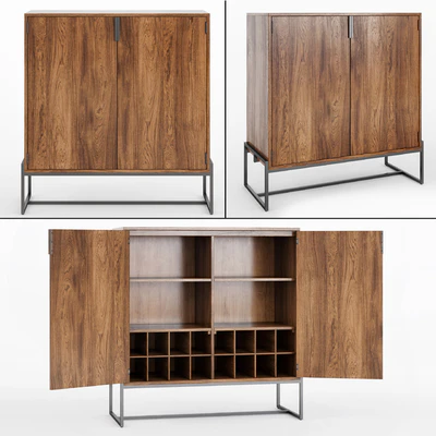 Article Oscuro Walnut Cabinet — Ver 1