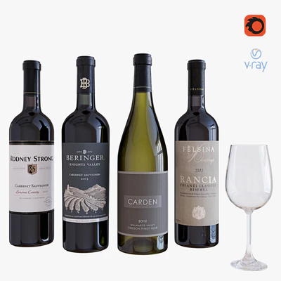 wine bottle set 7 — Вид 1