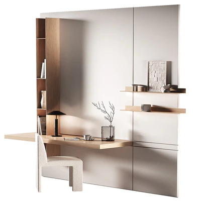 Workplace 4. Minimal home office furniture. — Вид 3