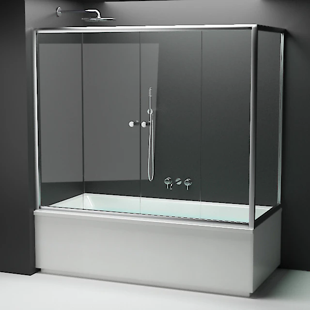 Set of shower cabins Radaway 9 + appliances — Descargar