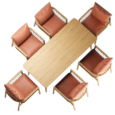 Kerry Lounge Chair Tate Walnut Extendable Midcentury Dining Table — Ver 2