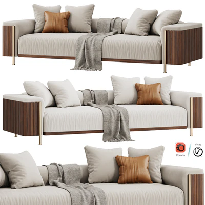 TRUSSARDI CASA Deven Sofa — Ver 1