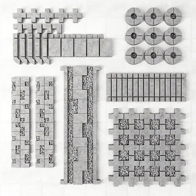 Конструктор бетонных бордюров / Concrete border construction — Вид 3