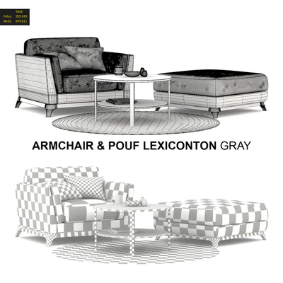 Armchair & Pouf Lexiconton GRAY — Вид 2