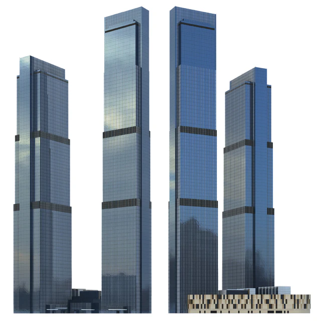 Skyscraper of the Neva Tower (Neva Towers, Moscow-city). — Descargar