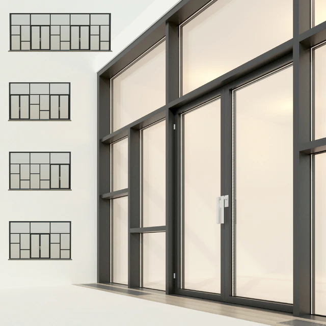 Panoramic glazing. Stained glass window 26 — Descargar