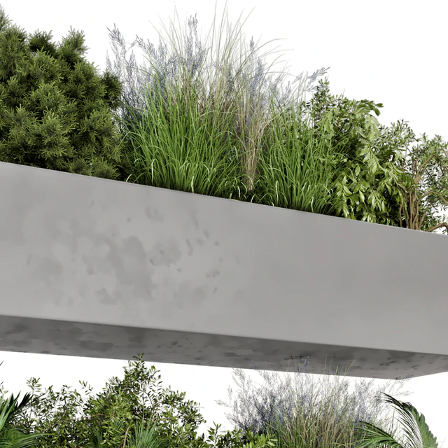 Hanging Plants Set in Gray Pot - Set 717 — Descargar