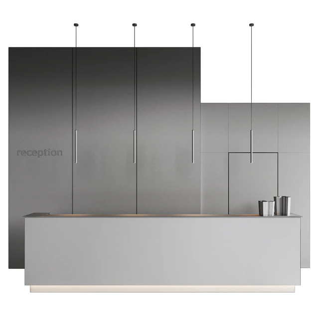 metal water reception desk — Descargar