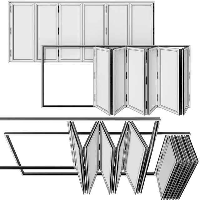 Folding stained Glass Wooden Doors — Descargar