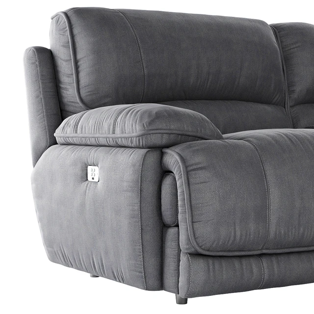 American Signature Furniture Mario 3-Piece Dual Power Reclining Sectional — Descargar