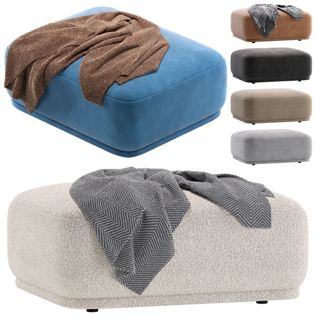 Rectangular pouf Fabro/Пуф прямоугольный Фабро — Скачать