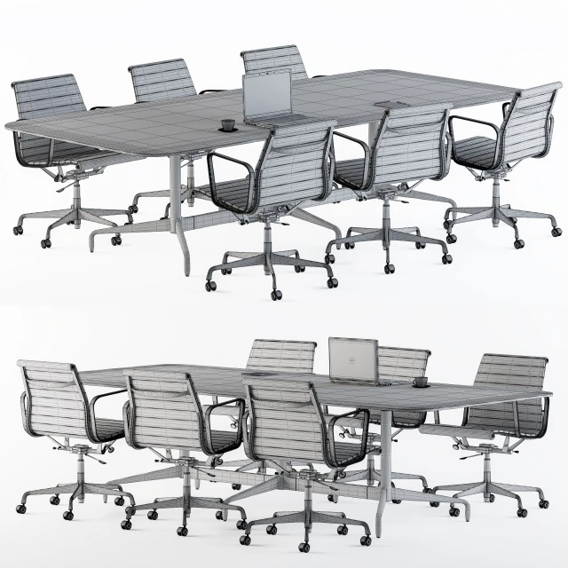 Meeting Table with office chair — Descargar