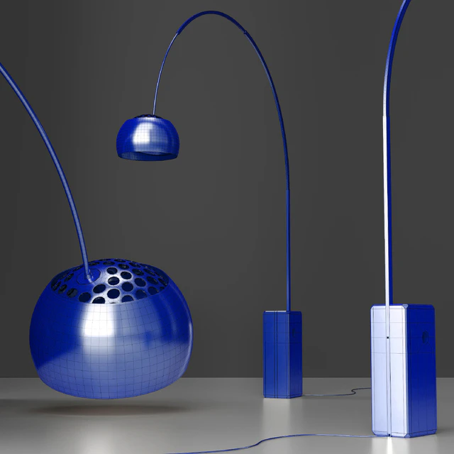 Floor Lamp Flos Arco BLACK — Скачать