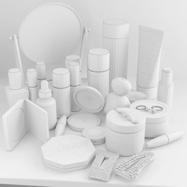 Collection of luxury cosmetics for beauty salons and dressing table. Make up — Descargar