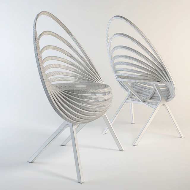 Стул Fauteuil Octave by Estampille 52 — Скачать