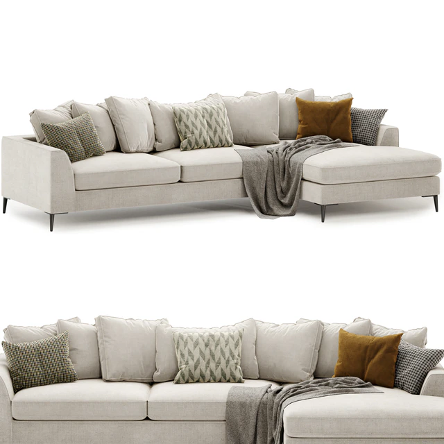 Meridian large chaise sofa — Скачать