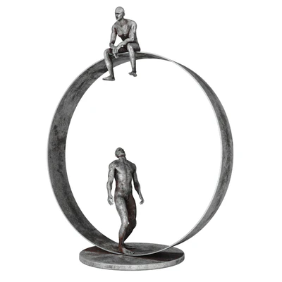Decorative Sculpture With 4 PBR Metal Materials — Ver 1