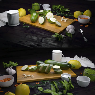 Decor with vegetables — Ver 3