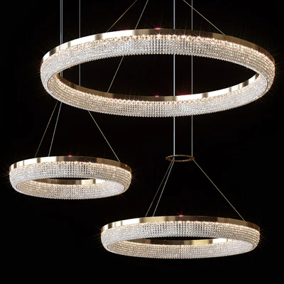 Pendant chandeliers CARMEN ONE by Lampatron ⌀ 45cm ⌀ 60cm ⌀ 80cm — Ver 1