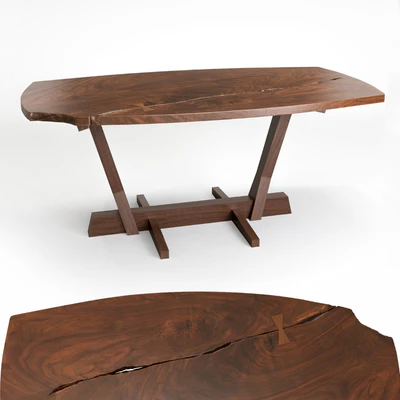 Conoid dining table by George Nakashima — View 1