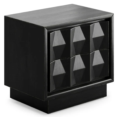Carved Pattern Nightstand By West Elm — Вид 2