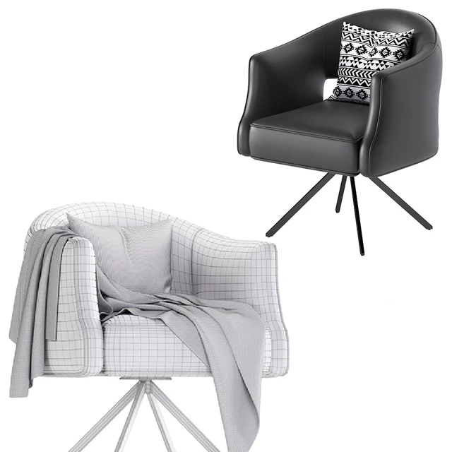Coco Republic Terrace Desk Chair Leather — Скачать