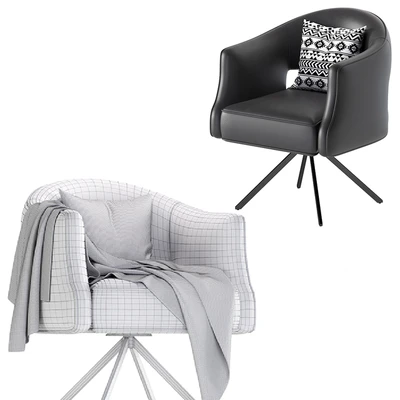 Coco Republic Terrace Desk Chair Leather — Вид 2