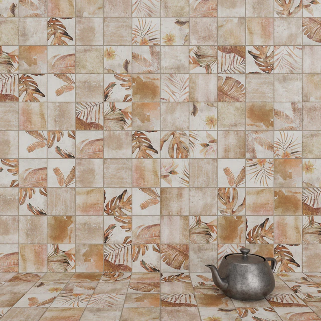 ZYX by Colorker AMAZONIA TROPIC COTTO tile set — Descargar