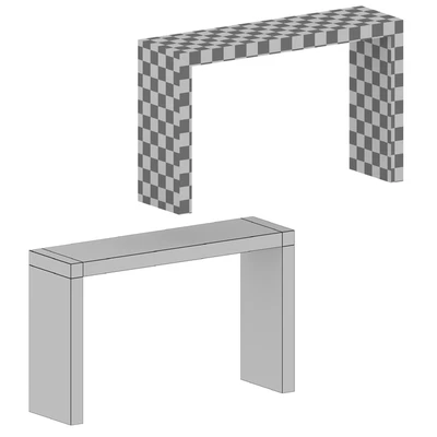 Консоль Intarsia Black Console Table (Crate and Barrel) — Вид 2