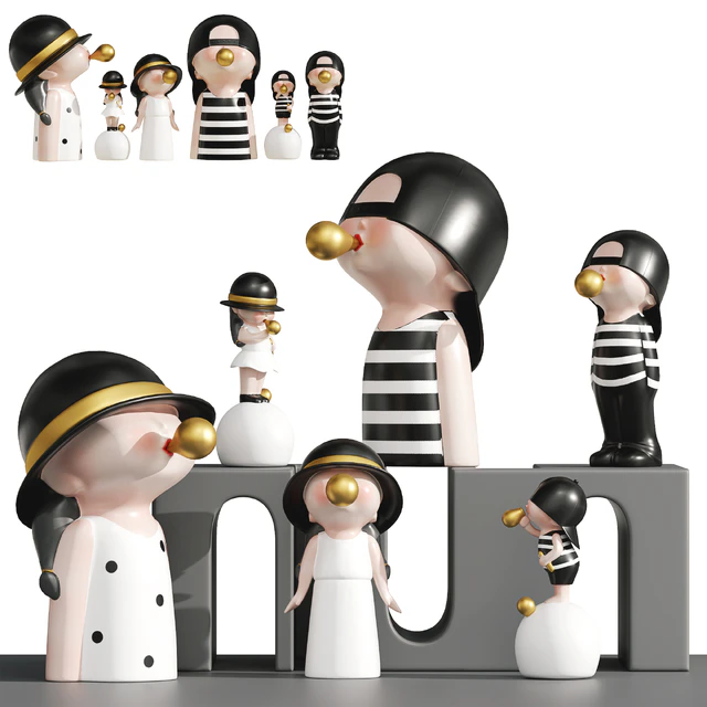 Bubble Blowing Figurine Statue Ⅱ — Descargar