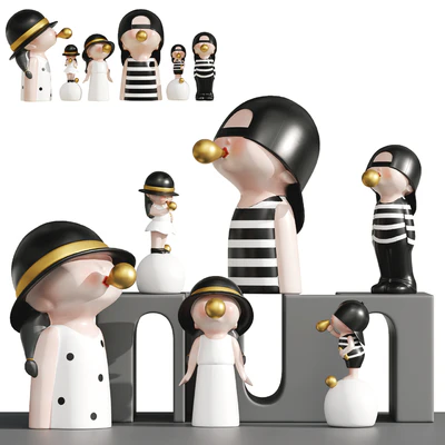 Bubble Blowing Figurine Statue Ⅱ — Ver 1