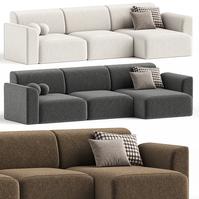 Corner sofa Bayvin-2 Soft Gray — Descargar