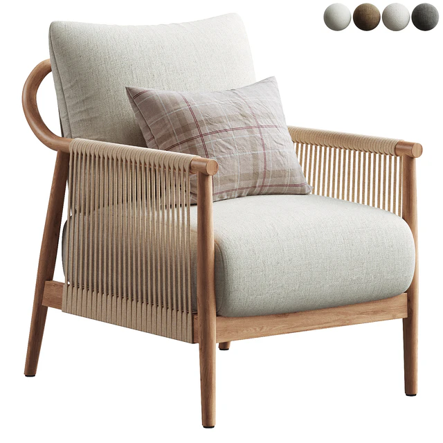 Brena Upholstered Armchair — Descargar