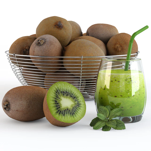 Kiwi in a bowl and fresh — Descargar