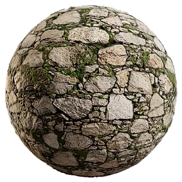 mossy stone wall 018 — Скачать