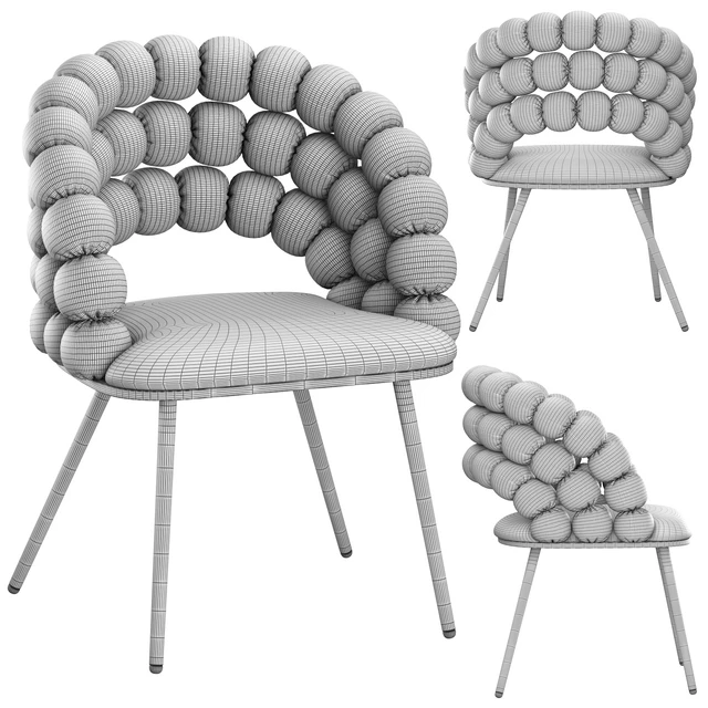 Metal frame chair Ball — Descargar