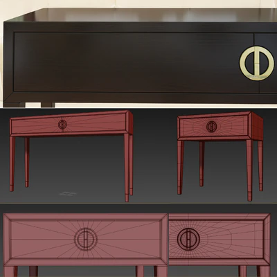 Console / chest and drawers Fererro. dresser nightstand. The Sofa & Chair — Ver 2