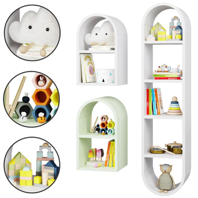 Wall shelf Mallory Kids with decor by Crate and Barrel / Crate and Kids — View 1