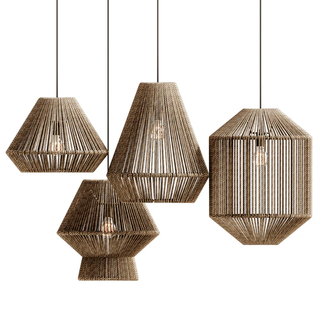 Westlake Seagrass Beige Pendant Shade Home Decor — Descargar