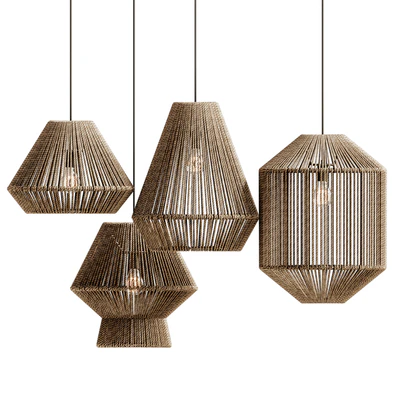 Westlake Seagrass Beige Pendant Shade Home Decor — Ver 1