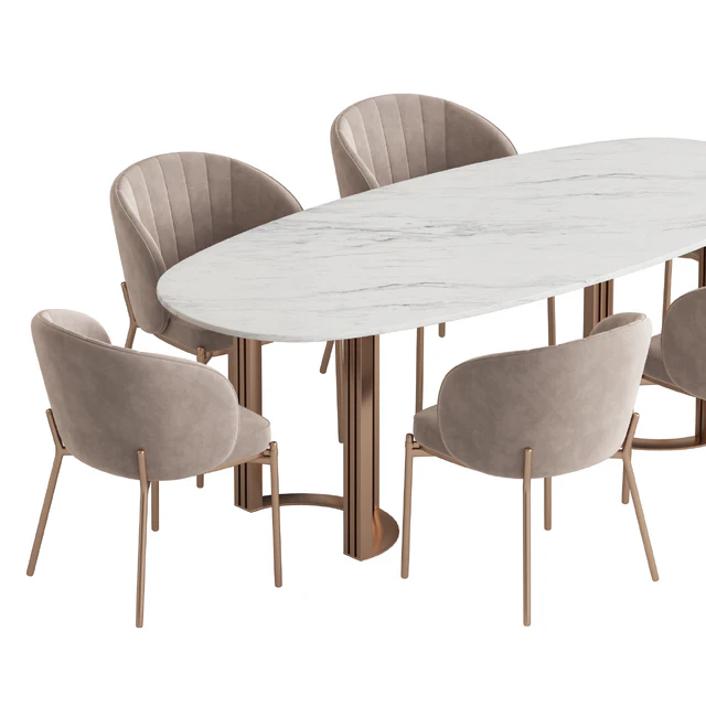 Hudkoff Lord table Shell chair — Descargar