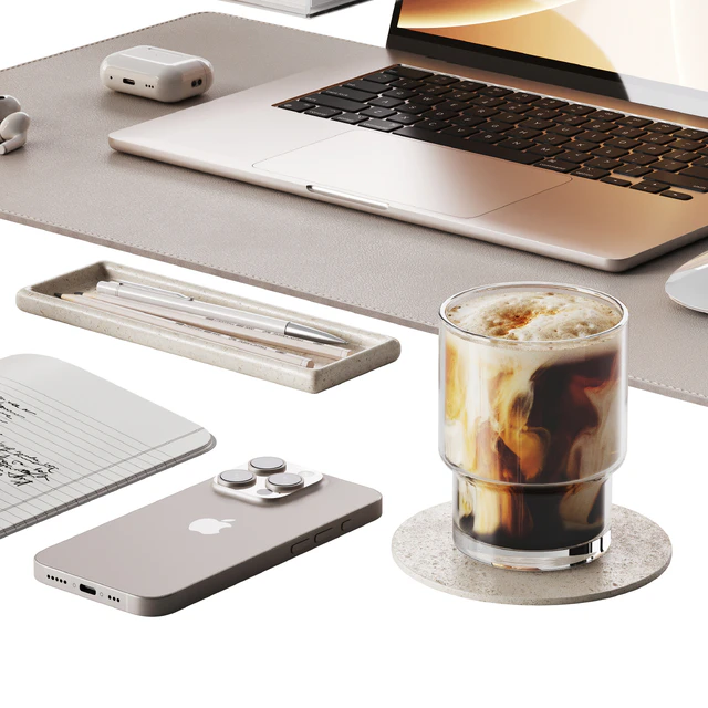 Beige soft decor for the workplace — Скачать
