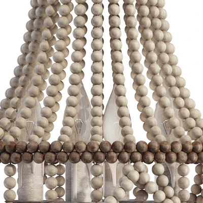 Boho Rustic Bead Chandelier — Ver 2