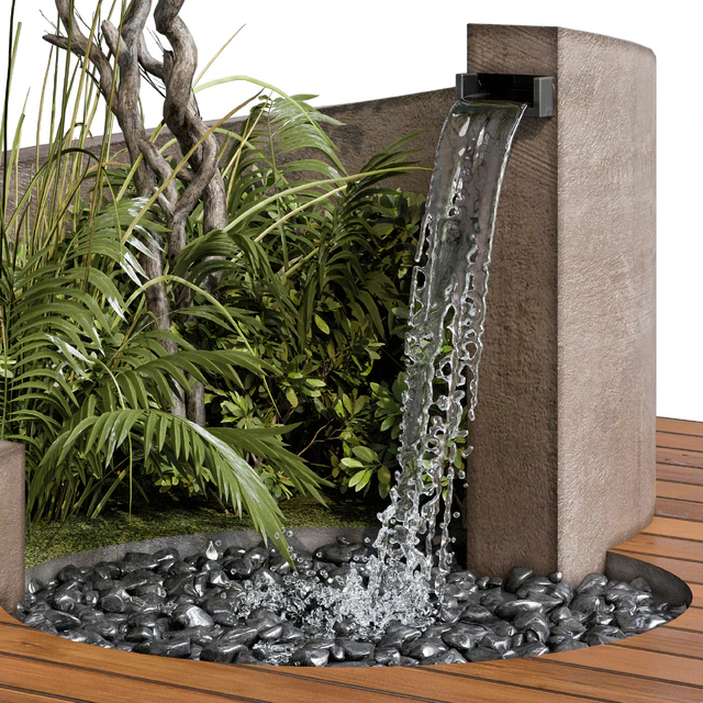 Landscape Furniture with Fountain - Architect Element 08 — Download