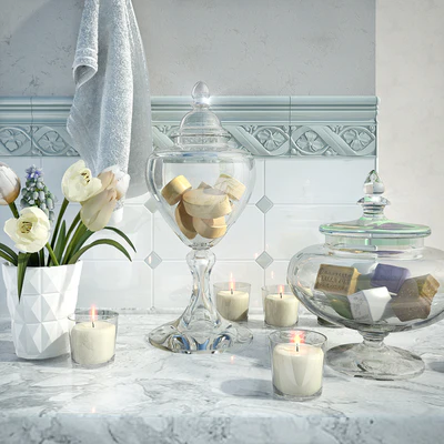 Bathroom decor set — Ver 1