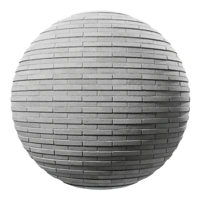 dragfaced thin protruding running bond brick wall texture gray — скачать