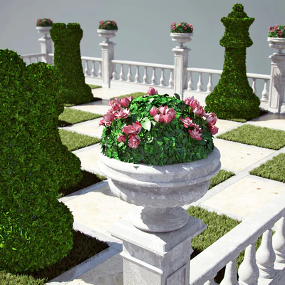 Chess flowerbed — Вид 2