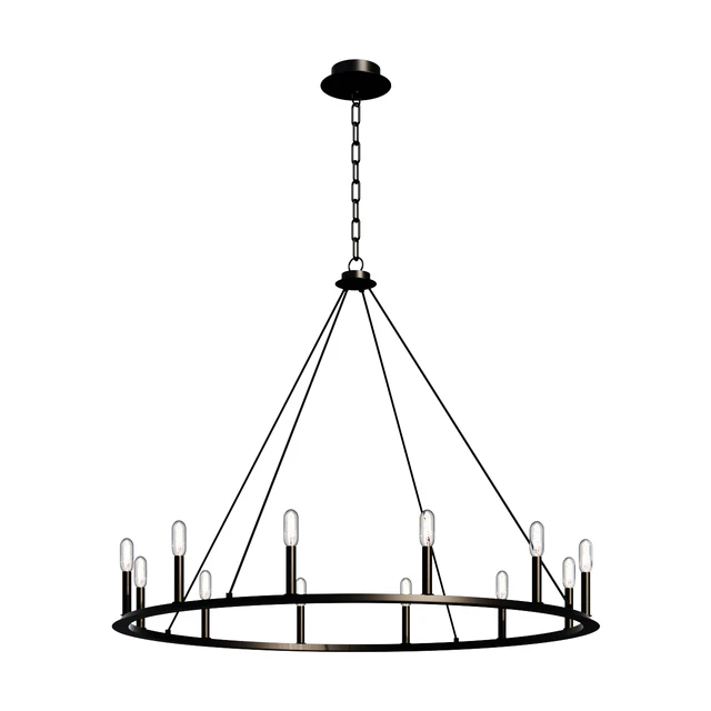 Люстра   MINIMALIST IRON RING CHANDELIER - 12 LIGHT SKU CH17023      светильник — Скачать